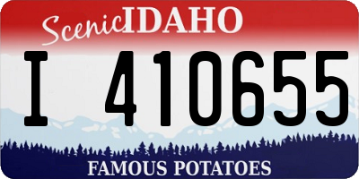ID license plate I410655