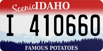 ID license plate I410660