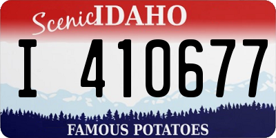 ID license plate I410677