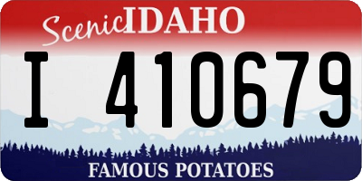 ID license plate I410679