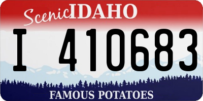 ID license plate I410683