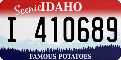 ID license plate I410689