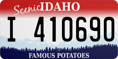 ID license plate I410690