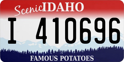 ID license plate I410696