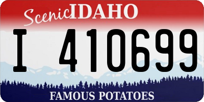 ID license plate I410699