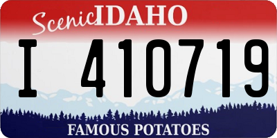ID license plate I410719