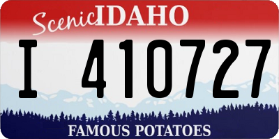 ID license plate I410727
