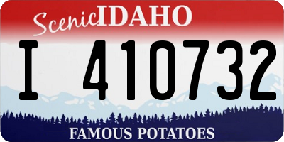 ID license plate I410732