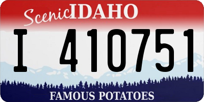 ID license plate I410751