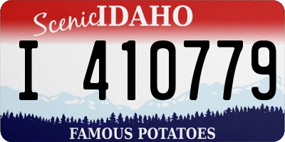 ID license plate I410779