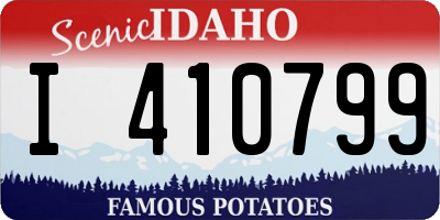 ID license plate I410799