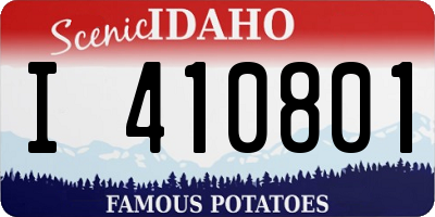 ID license plate I410801