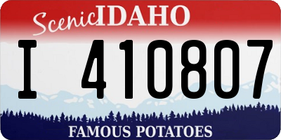 ID license plate I410807