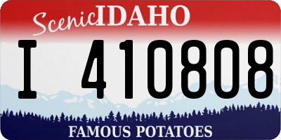 ID license plate I410808