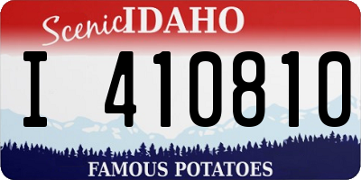 ID license plate I410810