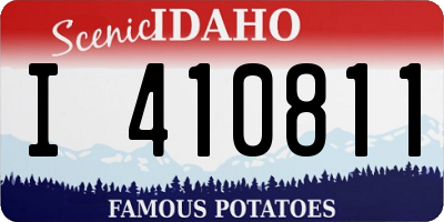 ID license plate I410811