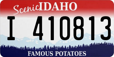 ID license plate I410813