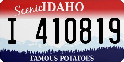 ID license plate I410819