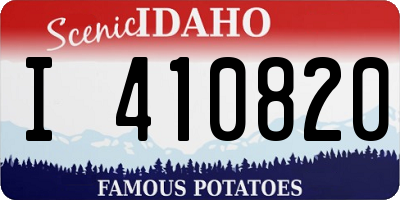 ID license plate I410820