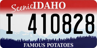 ID license plate I410828