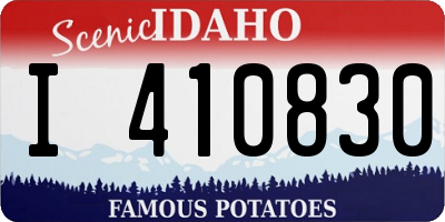 ID license plate I410830