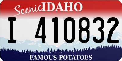 ID license plate I410832