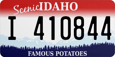 ID license plate I410844