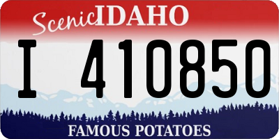 ID license plate I410850