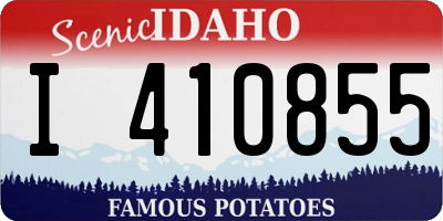 ID license plate I410855