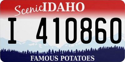 ID license plate I410860