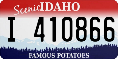 ID license plate I410866