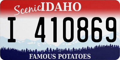 ID license plate I410869