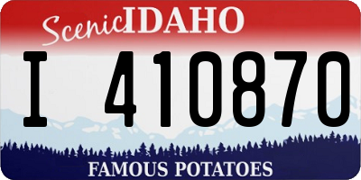 ID license plate I410870