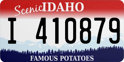 ID license plate I410879