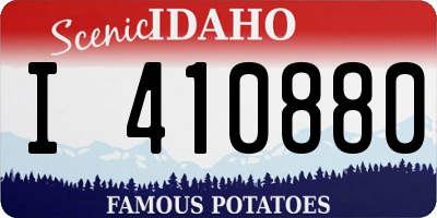 ID license plate I410880