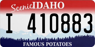 ID license plate I410883