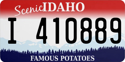 ID license plate I410889