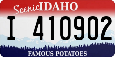 ID license plate I410902