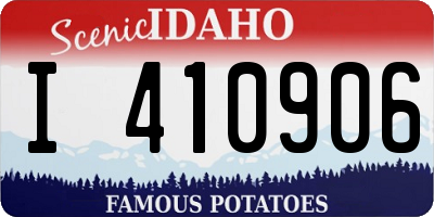 ID license plate I410906