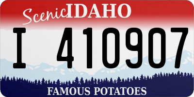 ID license plate I410907