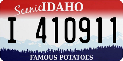 ID license plate I410911