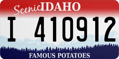 ID license plate I410912