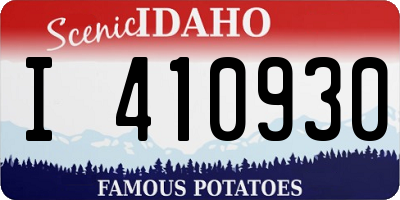 ID license plate I410930