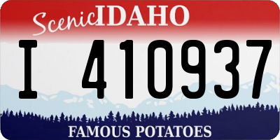 ID license plate I410937
