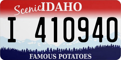 ID license plate I410940