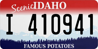 ID license plate I410941