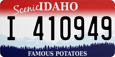 ID license plate I410949