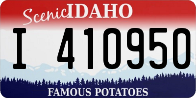 ID license plate I410950