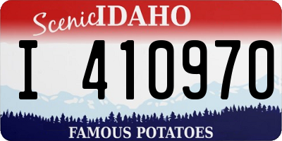 ID license plate I410970