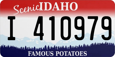 ID license plate I410979